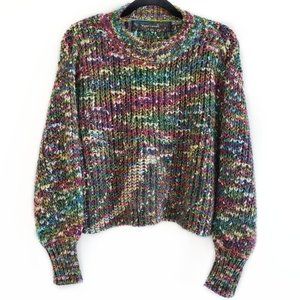 CodexMode Blouson Sleeve Crop Sweater- Size XS